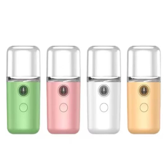 Umidificador Nano Mister Spray Vaporizador Atomizador Hidrata Facial Rosto E Cilios Usb Recarregável